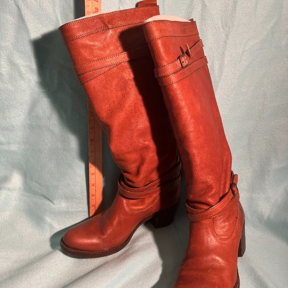 FRYE Jane Strappy Boot - Tan - Picture 7 of 7